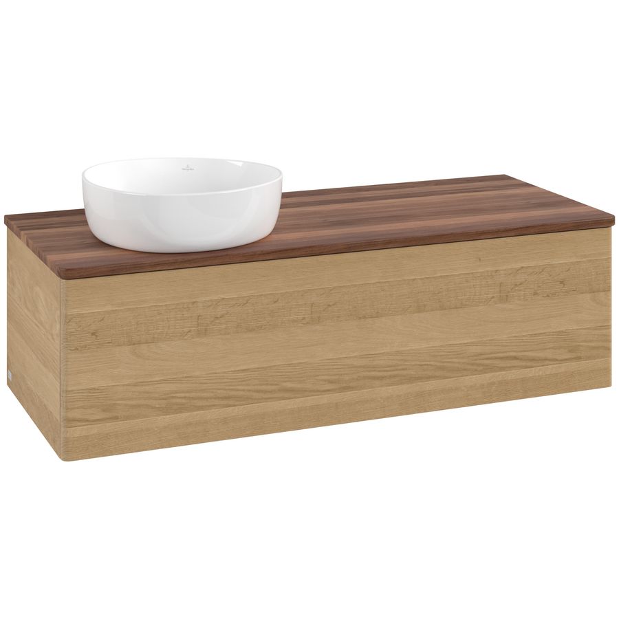 Wastafelonderkast Antao 1200x360x500mm Honey Oak L33012HN