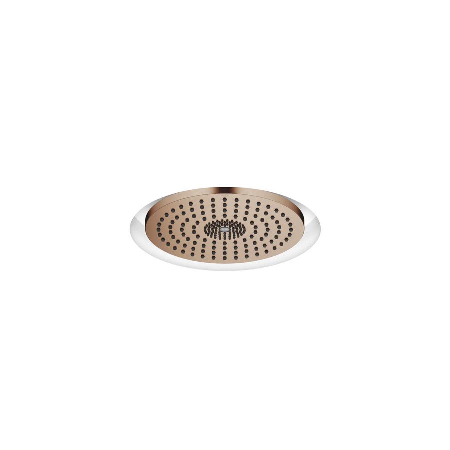 Regendouche v. plafondinbouw licht 300mm Brons gebors.