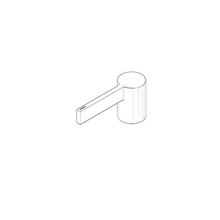 Greep Cold 32x48x99mm Platina gebors.