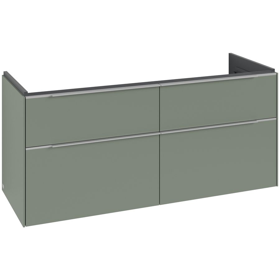 Wastafelonderkastkast SUBWAY 3.0 1272x576x478mm Soft Green C568L0AF greep alu. glans