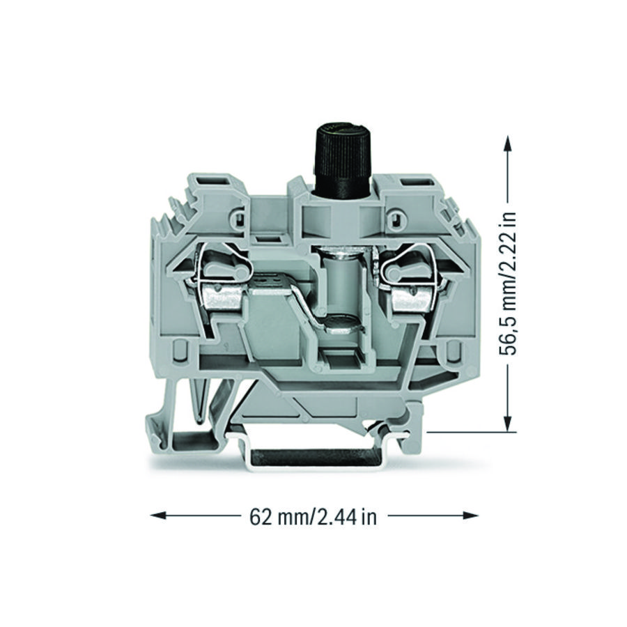 2-draads zekeringsklem 1/4x1mm 282-120 VVE=40