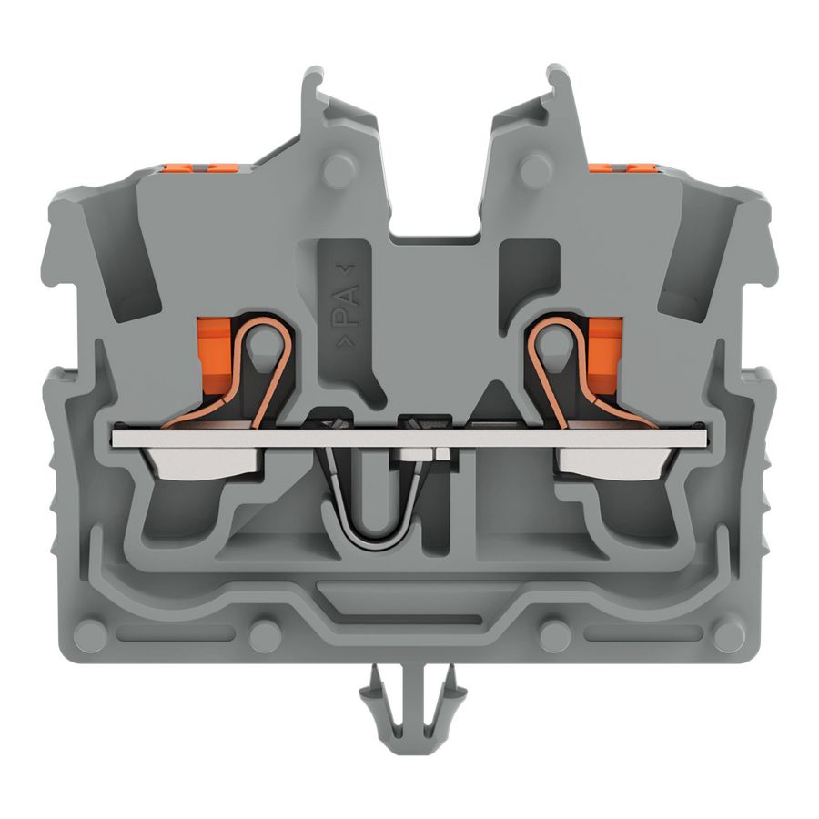 2-draads MINI-rijgklem Met Druk 1 mm² grijs 2250-311 VVE=100