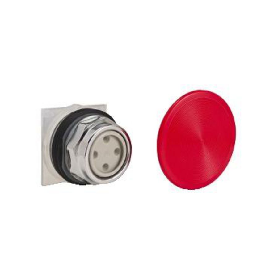 Vuistslagknop 35mm Terugvering 1C/O Inklikken Harmony 9001K