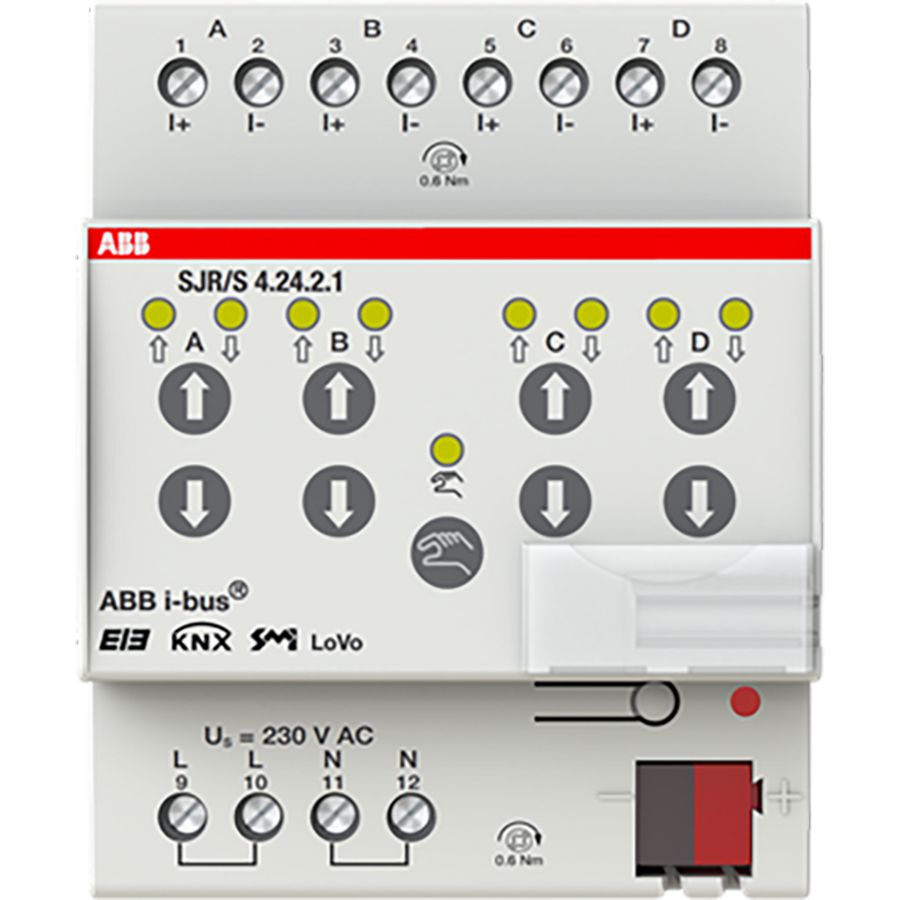 Jaloezie-/rolluikaktor KNX SMI LoVo 4-voudig DIN-rail (SJR/S 4.24.2.1)