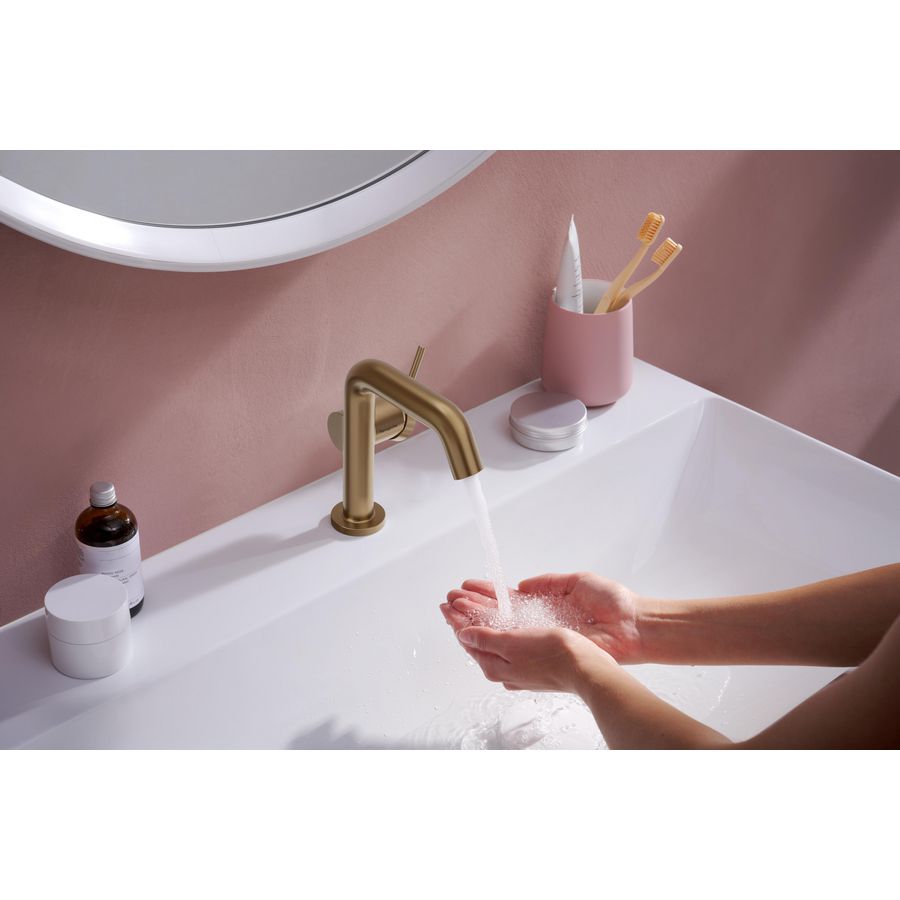 Tecturis S 1-hendel wastafelmengkraan 110 Fine CoolStart brushed bronze