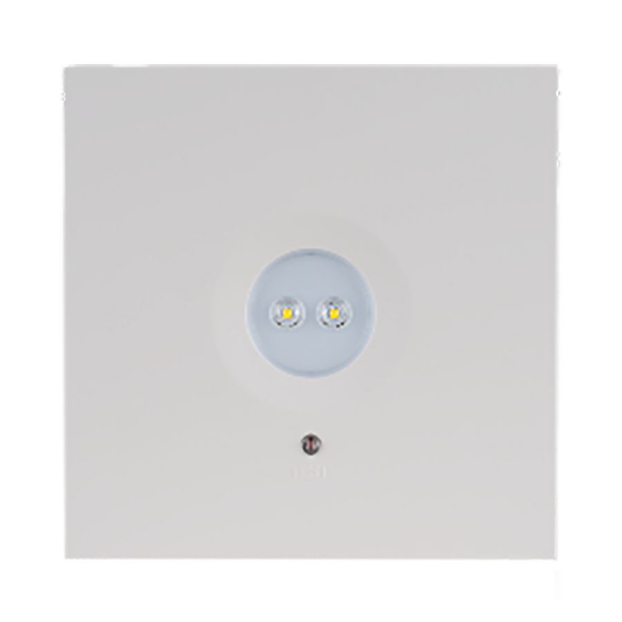 Noodverlichting Opbouw Vierkant Wit