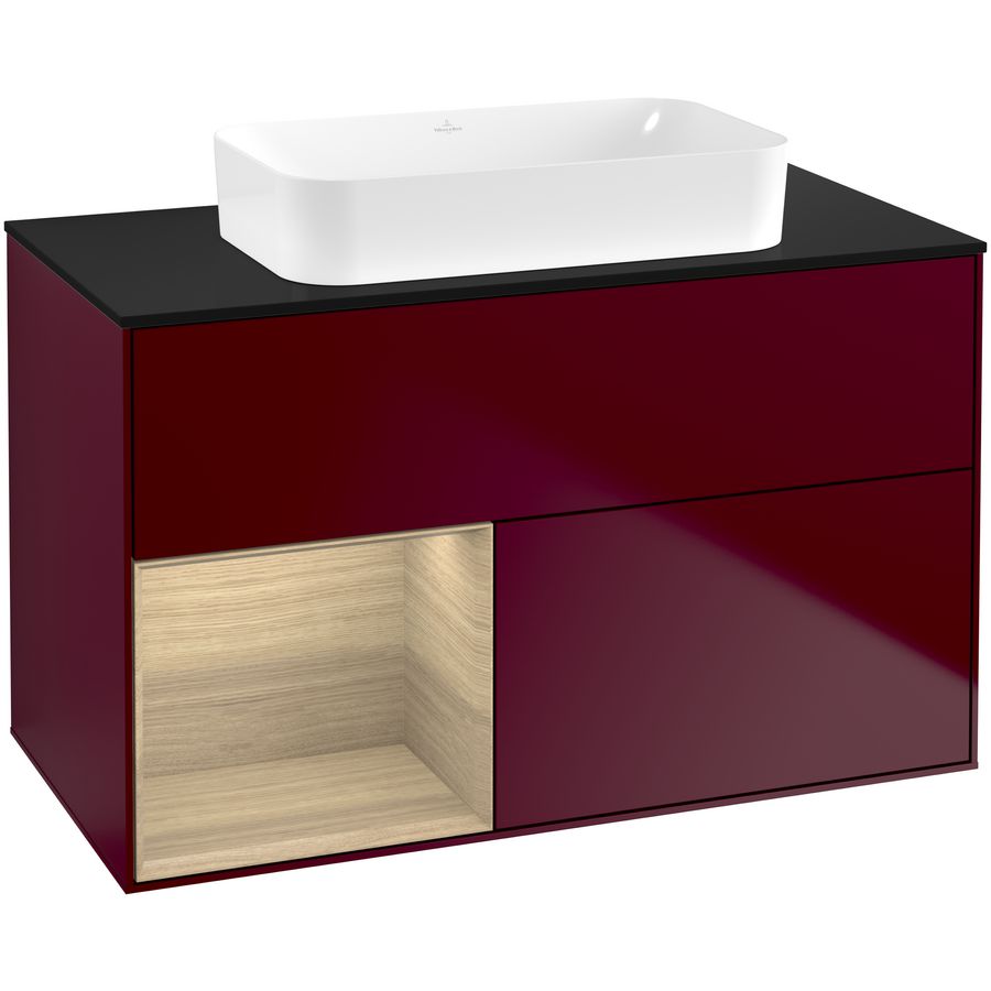Wastafelonderkast Finion 1000x603x501mm Peony Matt Lacquer F652PCHB