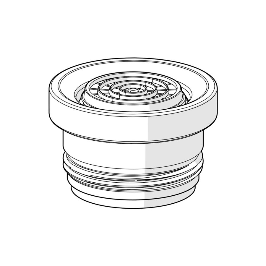 Oras Group, Mousseur en sleutel, Cascade SLC TJ A, Mat zwart