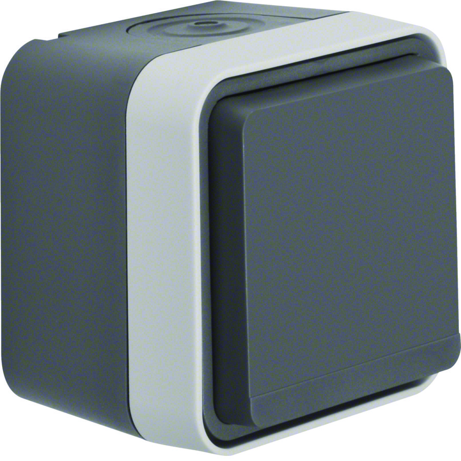 Wandcontactdoos 1-voudig KB+behuizing W.1 ECO grijs