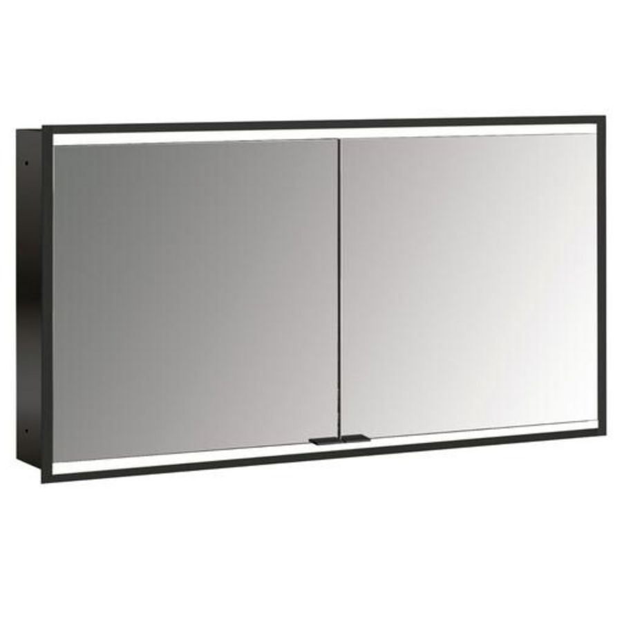 Spiegelkast Prime2 Facelift inbouw 1300mm 2 deur Ip 20 Zw