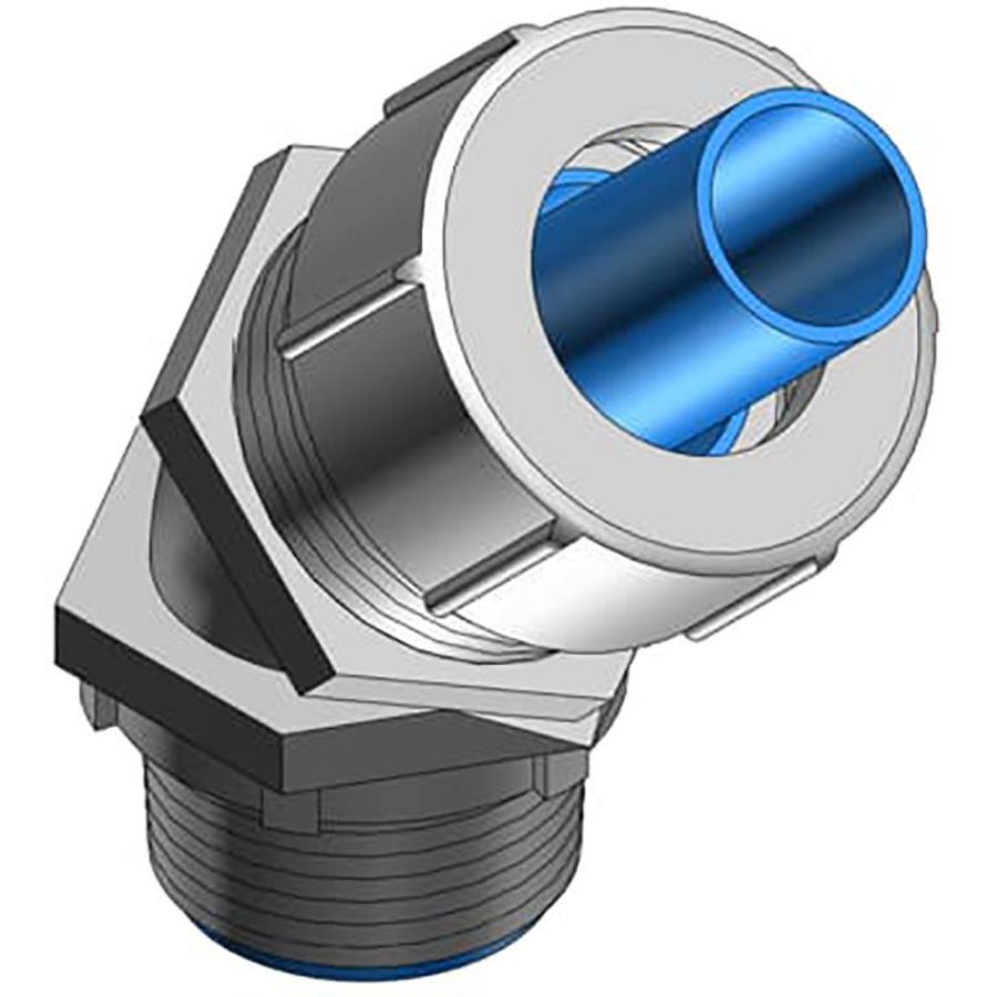 Bullet Koppeling 45° EFC/LTC/LTC-GY Slang Gegalv. LT450M 1/2" VVE=25
