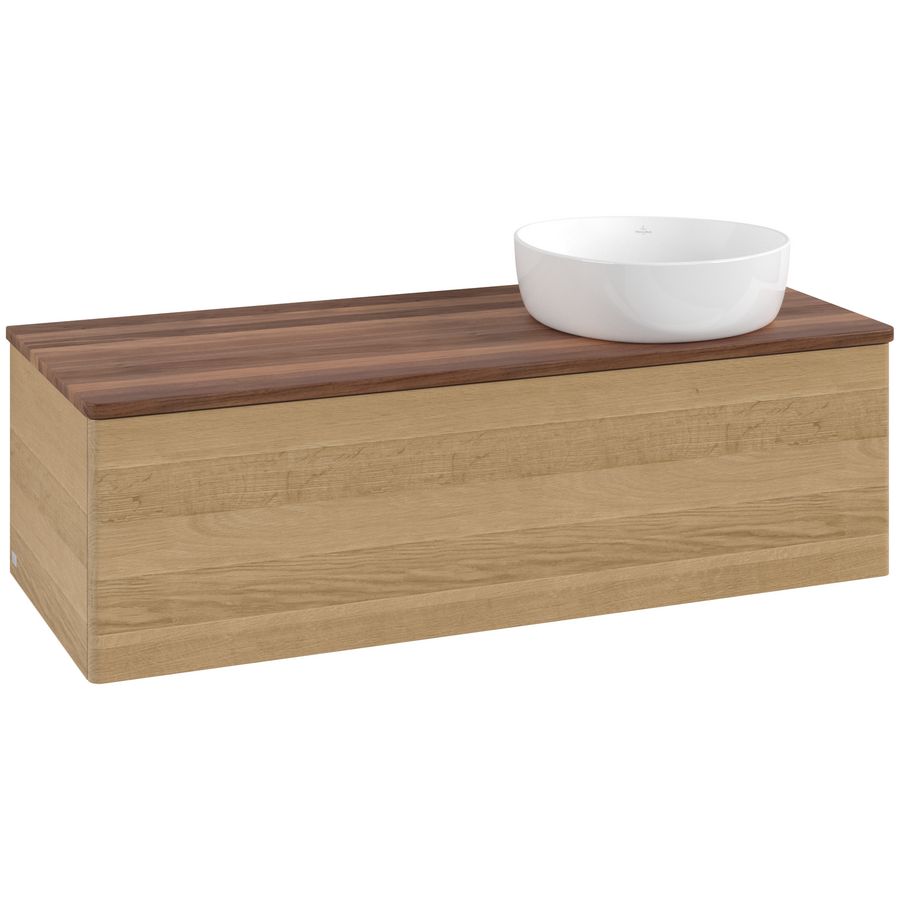 Wastafelonderkast Antao 1200x360x500mm Honey Oak L34012HN