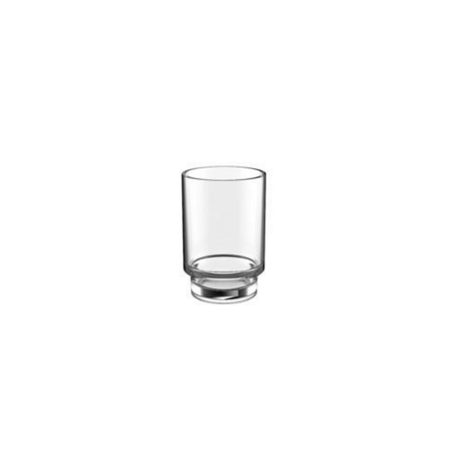 Glas voor glashouder, kristalglas helder, (S2720)