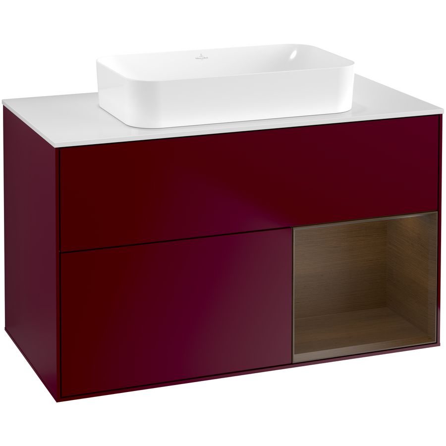 Wastafelonderkast Finion 1000x603x501mm Peony Matt Lacquer F661GNHB