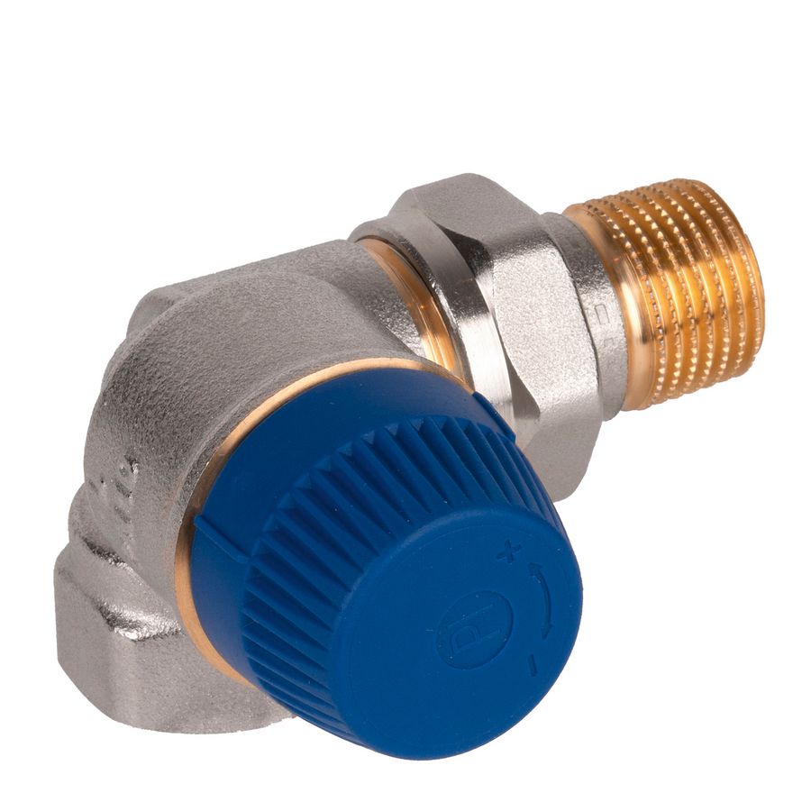 Rad.afsluiter DH links DN15 1 bn. verl.nippel 3/8-1/2