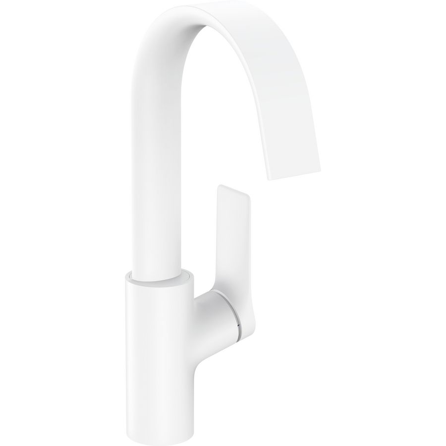 Vivenis 1-hendel wastafelkraan 210+draaibare uitloop 75030700 mat wit