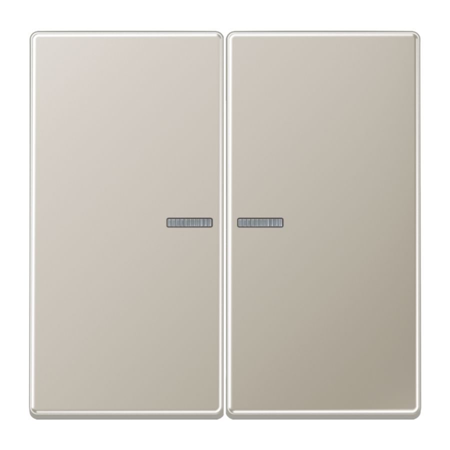Stuurafdekking LS 2voudig edelstaal HOME