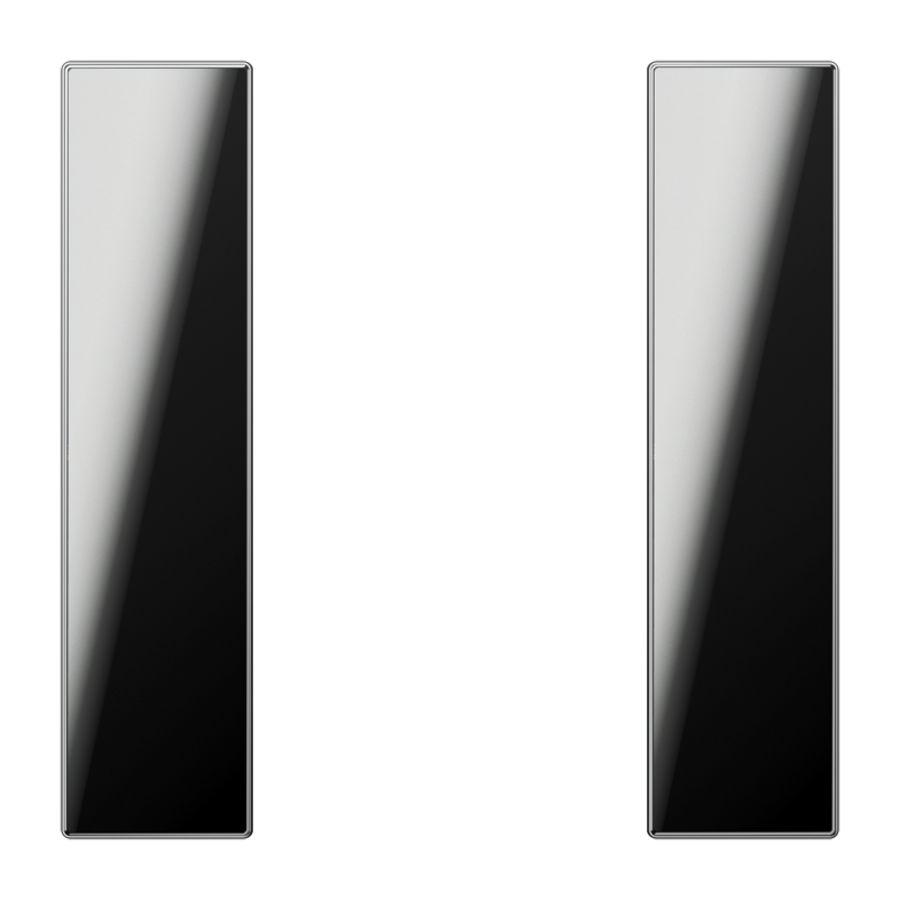 Tastafdekking compleet 1-voudig LS glanschroom KNX