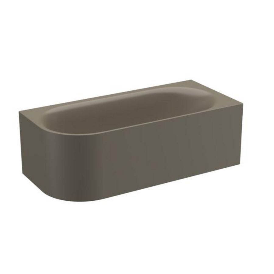 Bad BetteLux Oval V Silhouette 1750×800mm Graphite