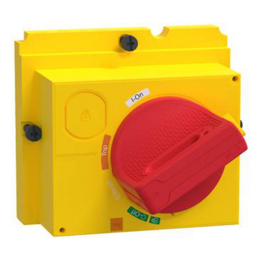 Standaard directe draaibediening Rood/geel ComPact