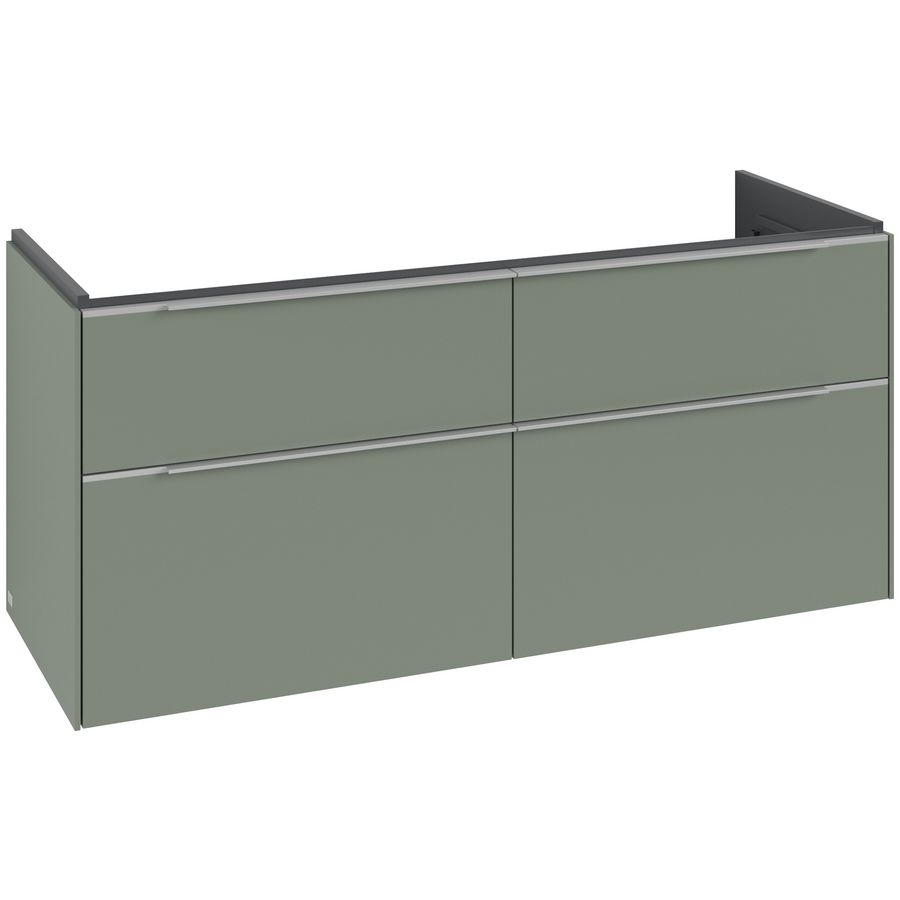 Wastafelonderkastkast SUBWAY 3.0 1272x576x478mm Soft Green C56800AF greep alu. glans