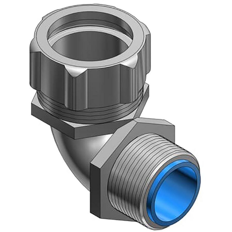 90° Metalen Koppeling Vloeistofdicht Beschermslang 7353 1/2" VVE=25