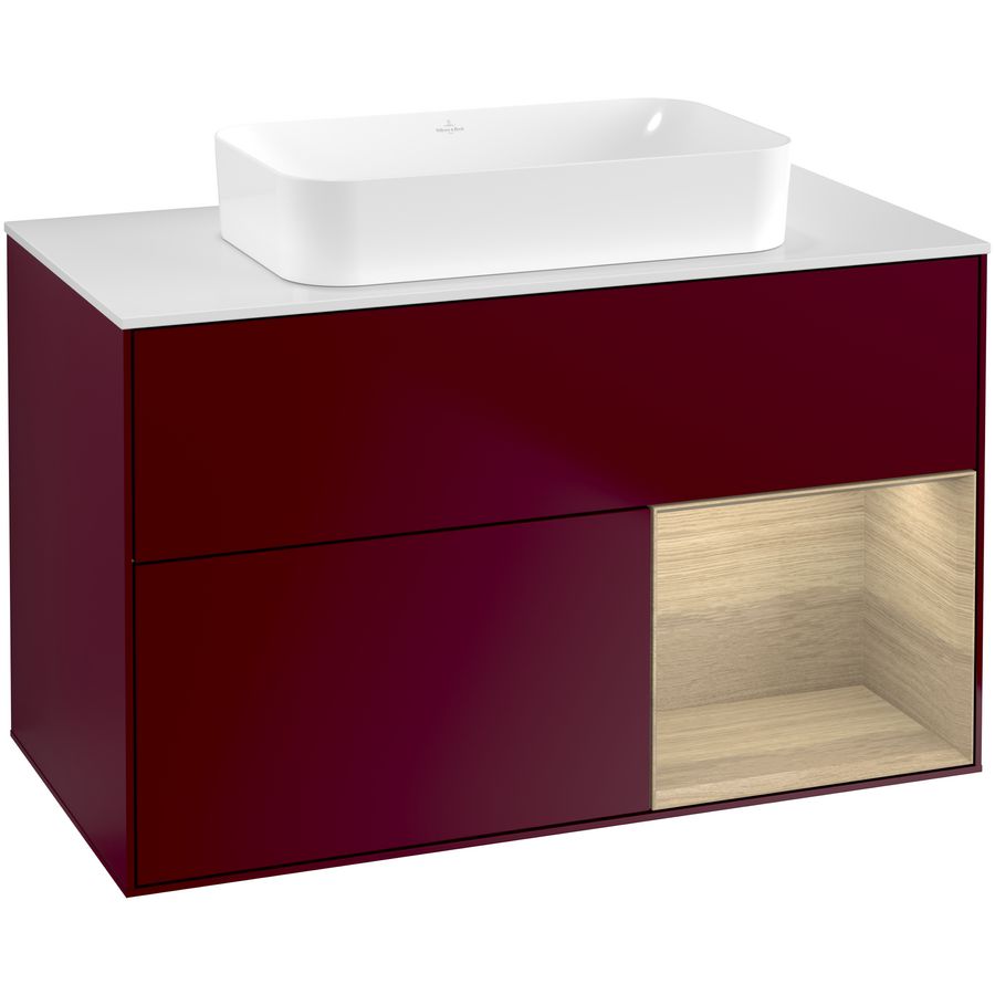 Wastafelonderkast Finion 1000x603x501mm Peony Matt Lacquer F661PCHB