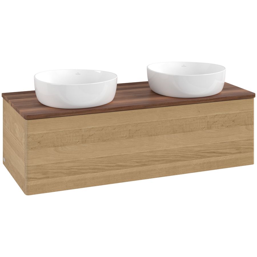 Wastafelonderkast Antao 1200x360x500mm Honey Oak L35012HN