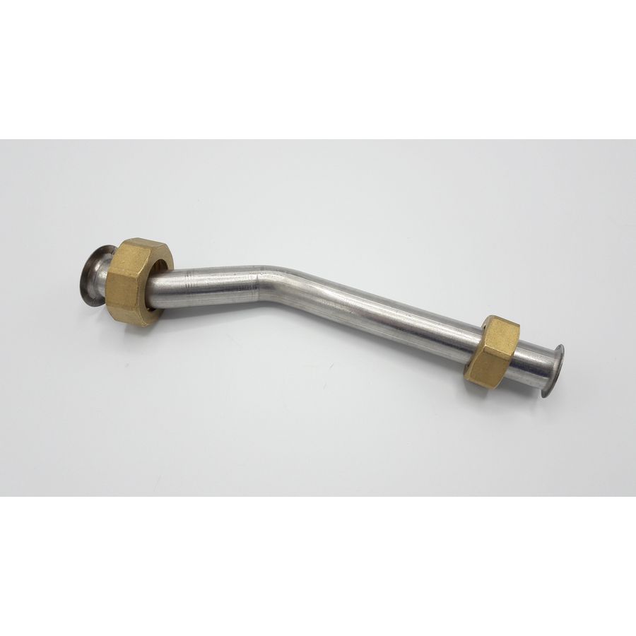 Leiding d 18 mm 3/4"wartel x 1" wartel. 202 x 35 mm