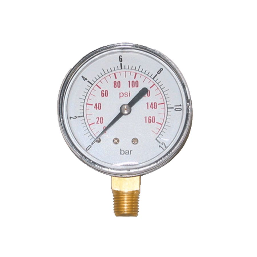 Pro Manometer diam.63 0-10bar 1/4"onderaansluiting