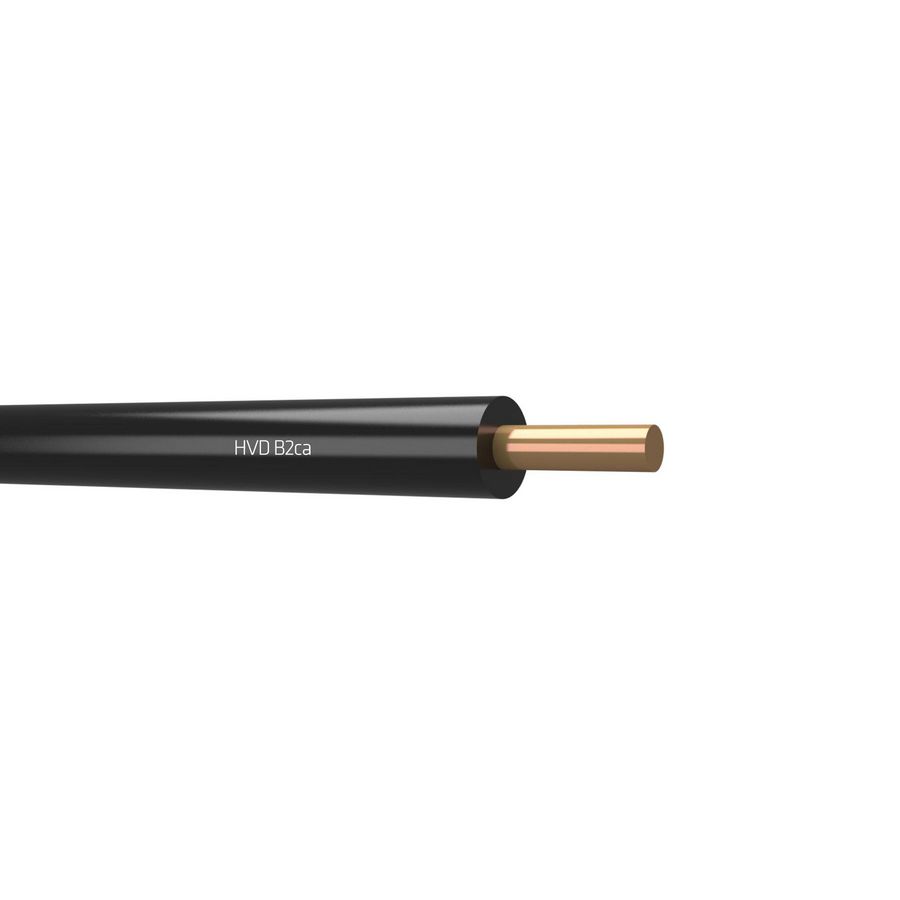 Doos a 100m. installatiedraad halogeenvrij H07Z1-U HVD B2ca 70C 450/750V bk# 1,5mm² (Zwart)