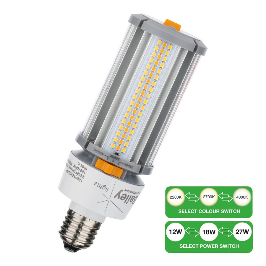 LED-lamp Corn Switch E27 12W-18W 1500lm-3500lm 2200K-4000K