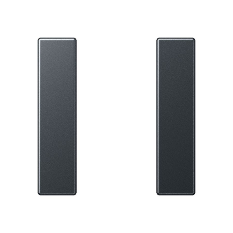 Tastafdekking compleet 1-voudig A(S)500 Antr mat KNX