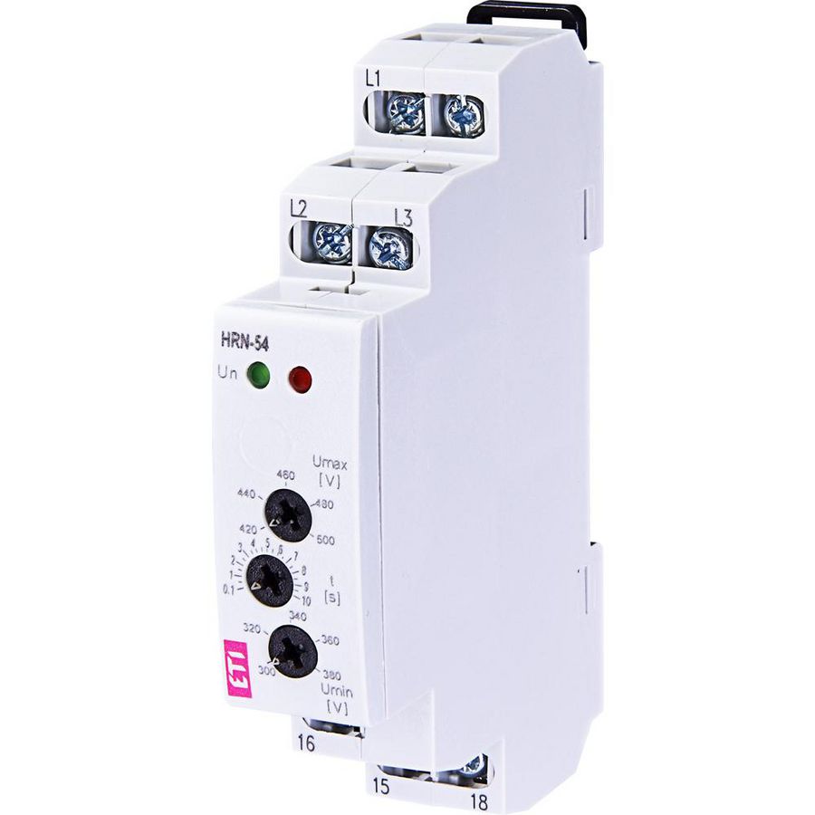 Spanningsbewakingsrelais 3F 3x400V aansluiting 230V