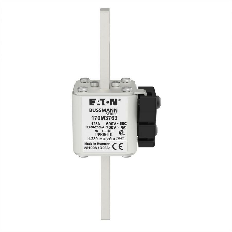 Zekering hoge snelheid 125A AC 690V compact 1 45x45x14 VVE=2