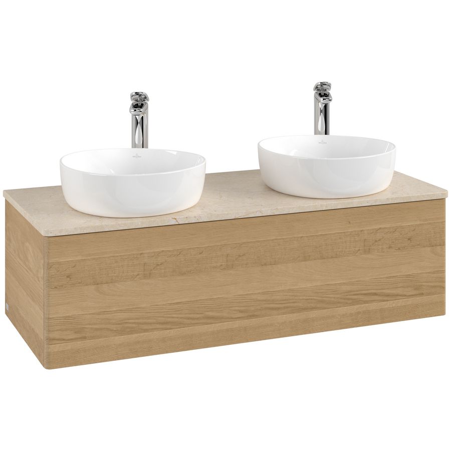 Wastafelonderkast Antao 1200x360x500mm Honey Oak L35053HN
