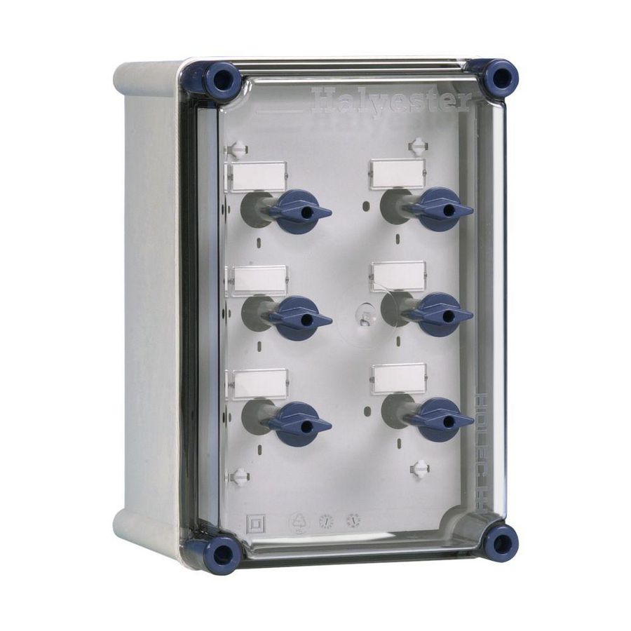 Schakelaarkast 6x RSD 25A 2p 230V