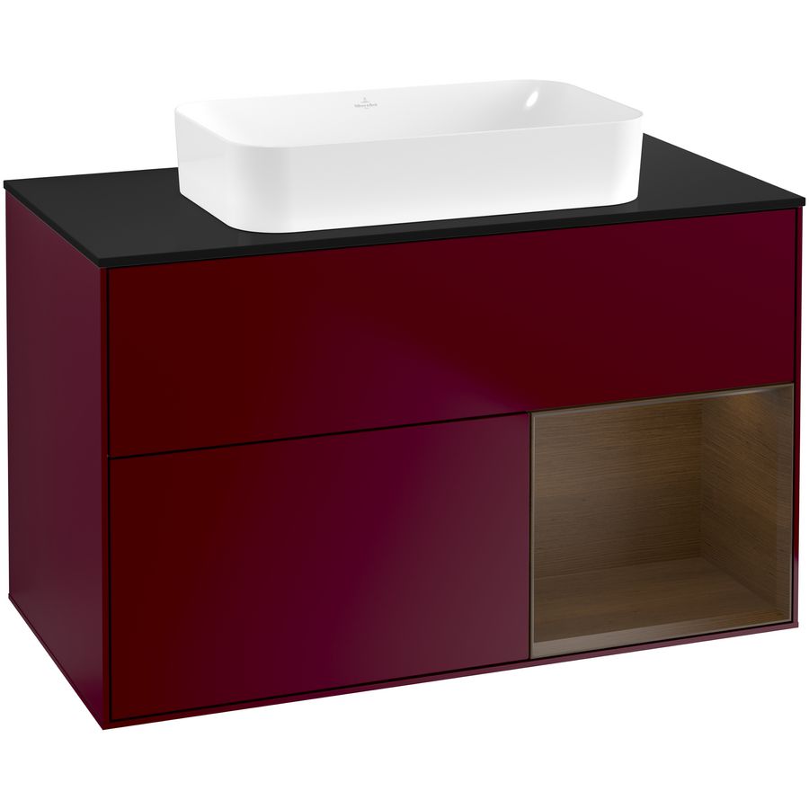 Wastafelonderkast Finion 1000x603x501mm Peony Matt Lacquer F662GNHB