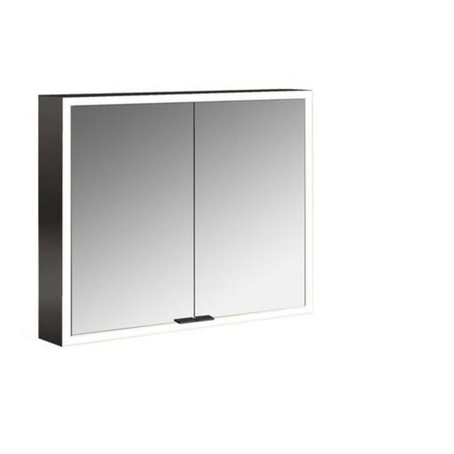 Spiegelkast Prime Facelift opbouw 800mm 2 deur Ip 20 Zw