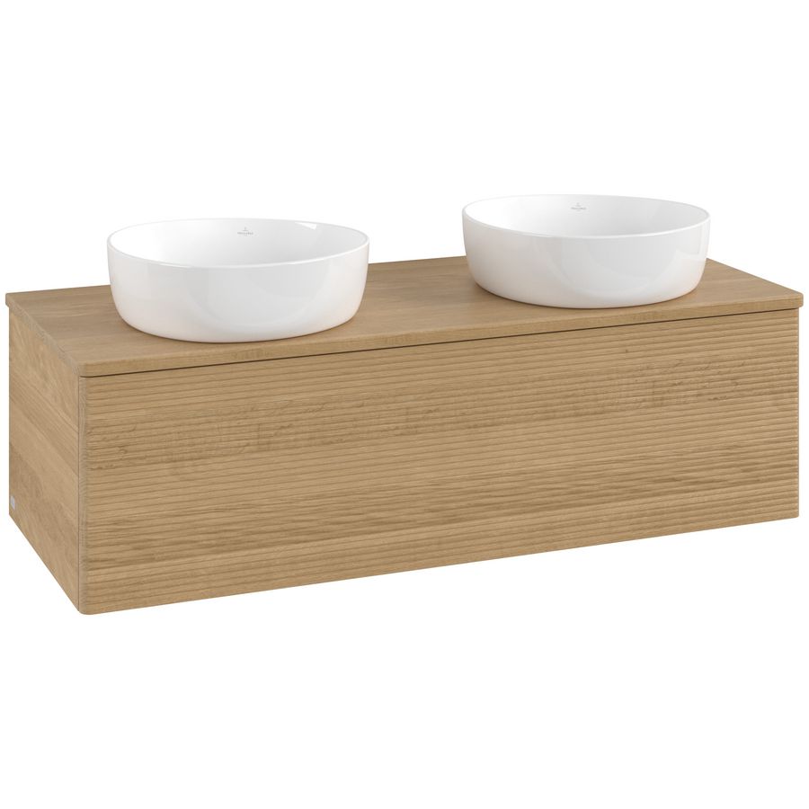 Wastafelonderkast Antao 1200x360x500mm Honey Oak L35111HN