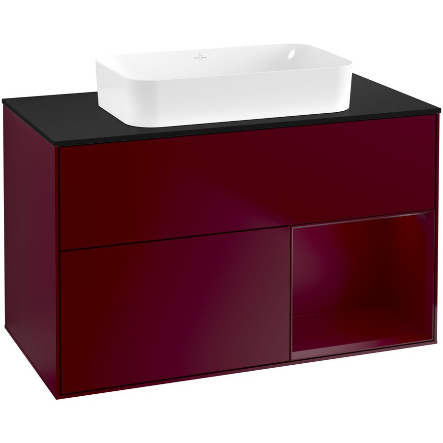 Wastafelonderkast Finion 1000x603x501mm Peony Matt Lacquer F662HBHB