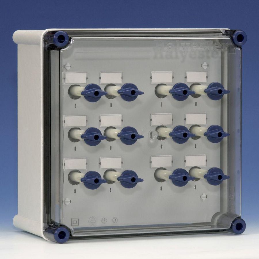 Schakelaarkast 12x RSD 25A 2p 230V