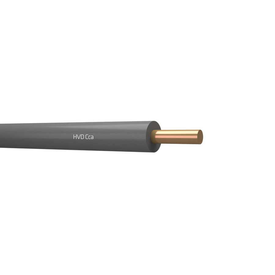 Doos a 100m. installatiedraad HVD halogeenvrij Cca 70C 450/750V gy# 1,5mm² (Grijs)