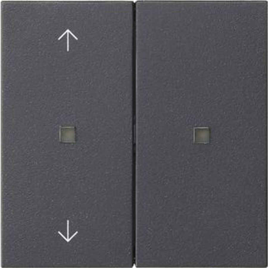RF Multi bedieningselement-opzetstuk 2-voudig pijlen KNX System 55 antraciet