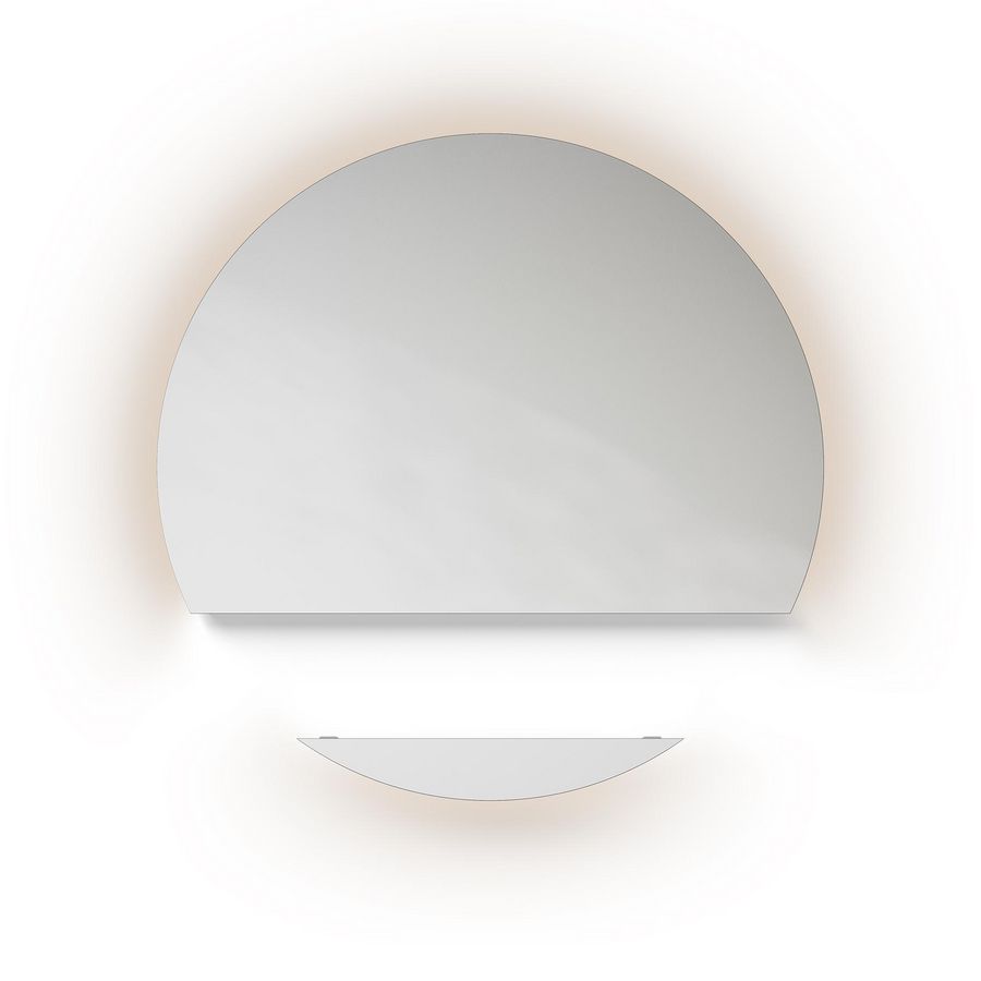 Spiegel A-Line Sol 2 delen indirecte led-verlichting dimbaar 3000K Ø1600mm voor meubelhoogte 30cm