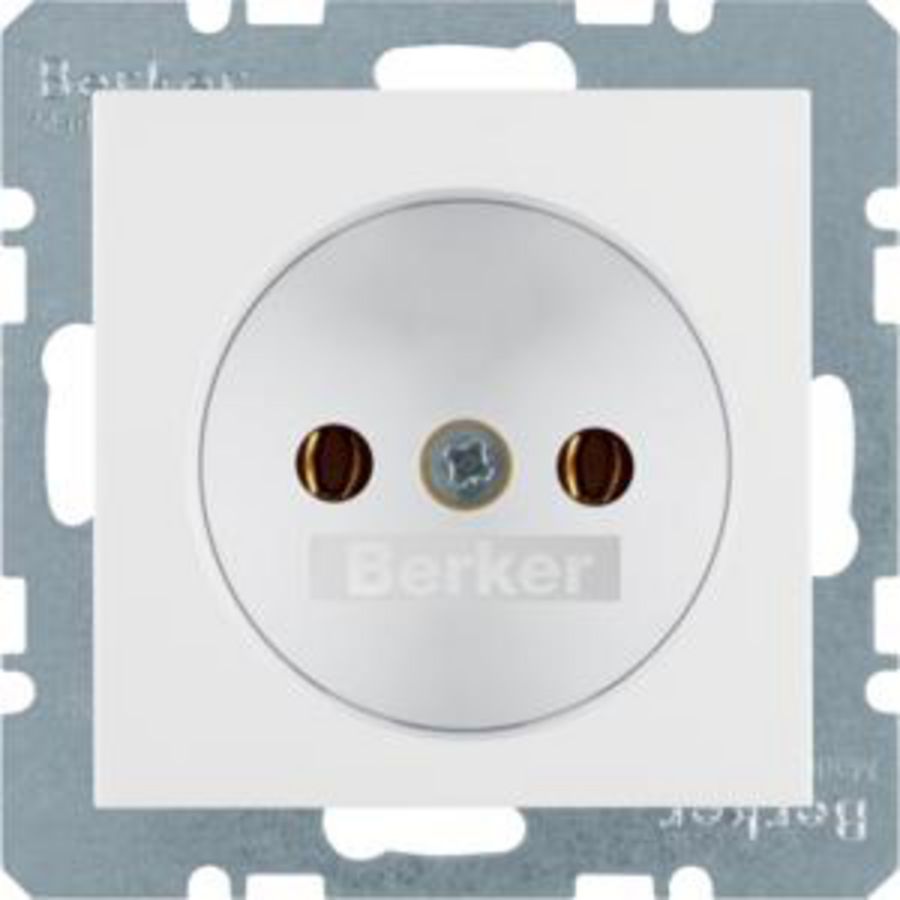 Wandcontactdoos 2P steek berker K.1/K.5 polarwit