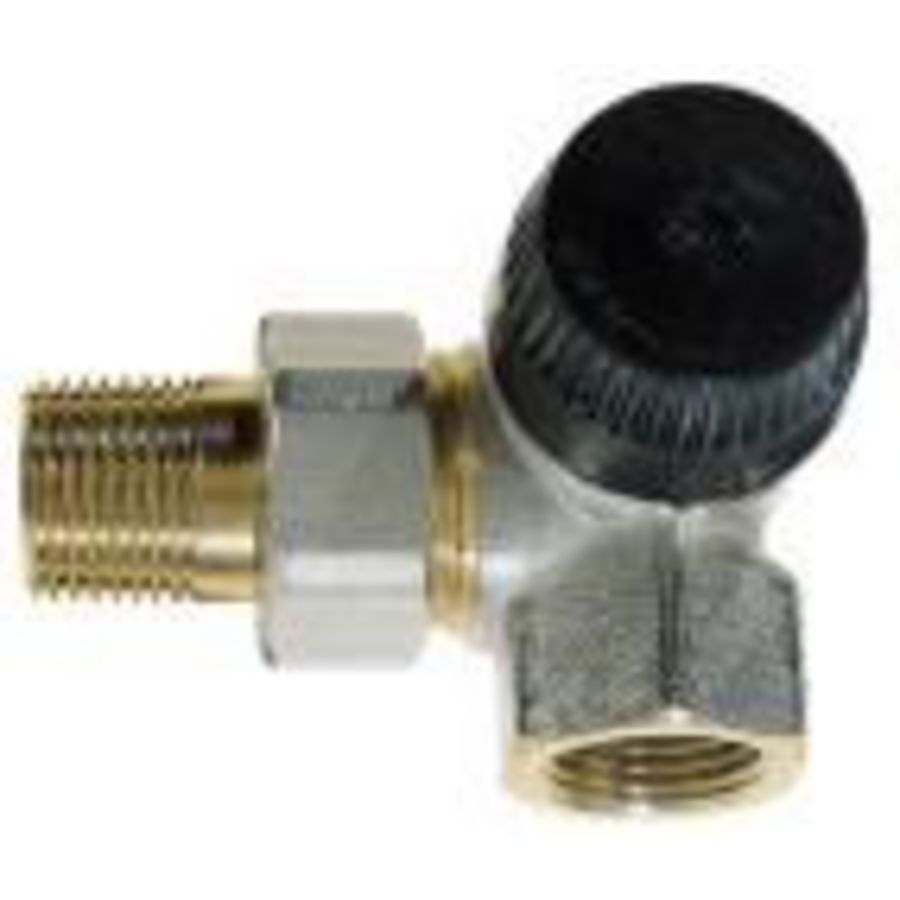 Radiatorafsluiter thermostatisch V2000 dubbel haaks rechts 1/2" type RBB15