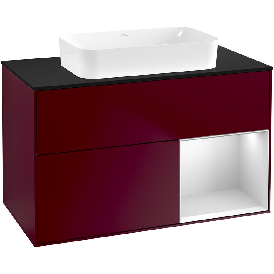 Wastafelonderkast Finion 1000x603x501mm Peony Matt Lacquer F662MTHB