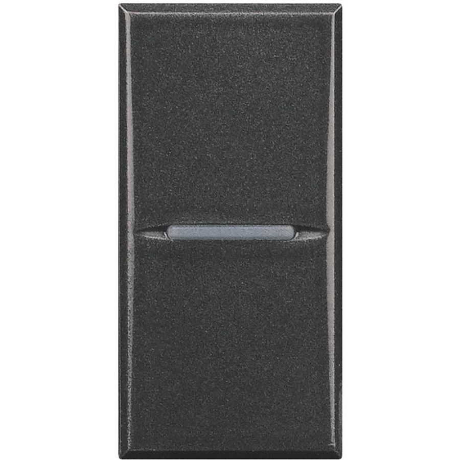 Pulsdrukker axiaal NO 1P 10A 1 module antraciet Axolute