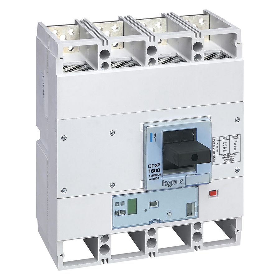 Vermogensschakelaar DPX3 1600 S10 500A 4P 70kA